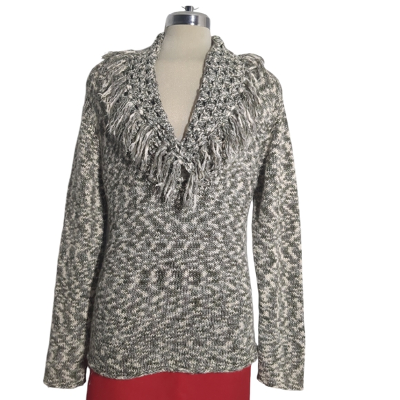 SPANNER Grey and white Sweater Size M - Picture 12 of 14